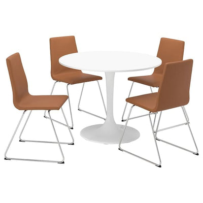 DOCKSTA / LILLÅNÄS - Table and 4 chairs , 103 cm - best price from Maltashopper.com 89556190