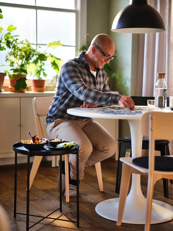 DOCKSTA - Table, white/white, 103 cm - best price from Maltashopper.com 19324995