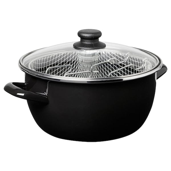 Ikea DOKTORFISK - Frying pan with basket,5.0 l
