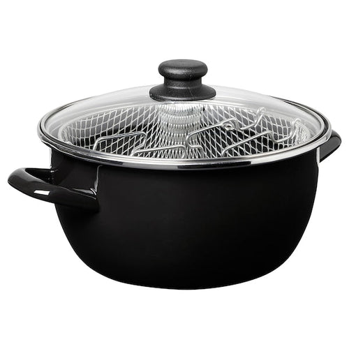 DOKTORFISK - Frying pan with basket,5.0 l