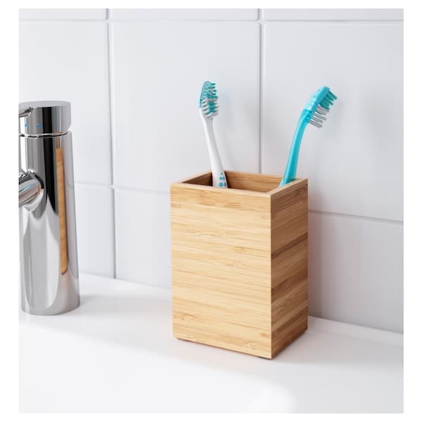 DRAGAN - Toothbrush holder, bamboo - best price from Maltashopper.com 30271491