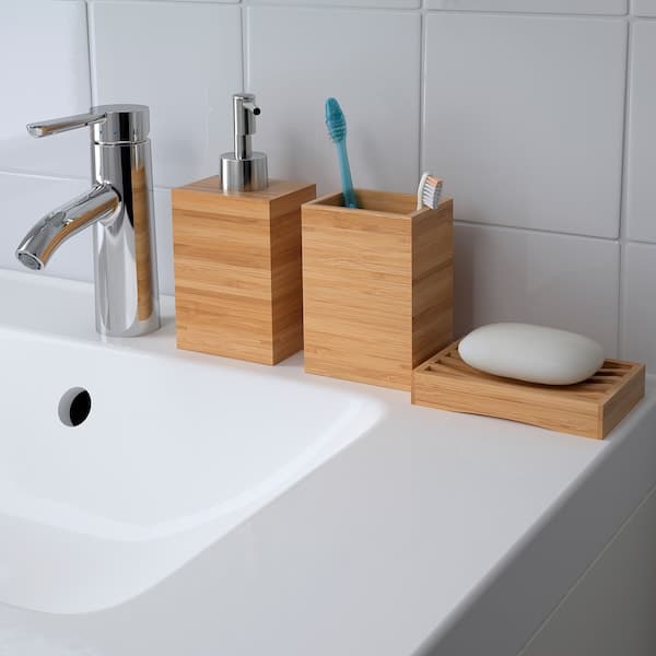 DRAGAN - Toothbrush holder, bamboo - best price from Maltashopper.com 30271491