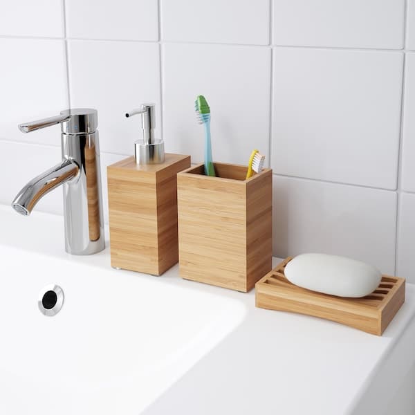 DRAGAN - Toothbrush holder, bamboo - best price from Maltashopper.com 30271491