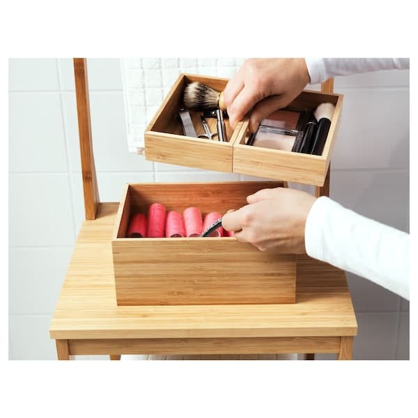 DRAGAN - Box, set of 3, bamboo, 23x17x14 cm - best price from Maltashopper.com 50281856