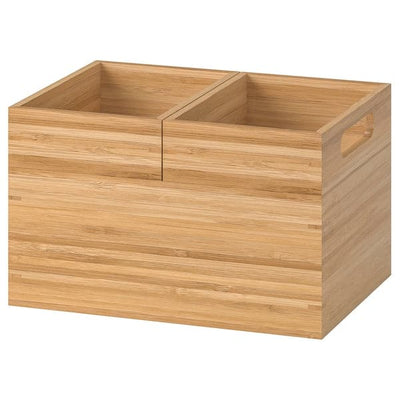 DRAGAN - Box, set of 3, bamboo, 23x17x14 cm - best price from Maltashopper.com 50281856
