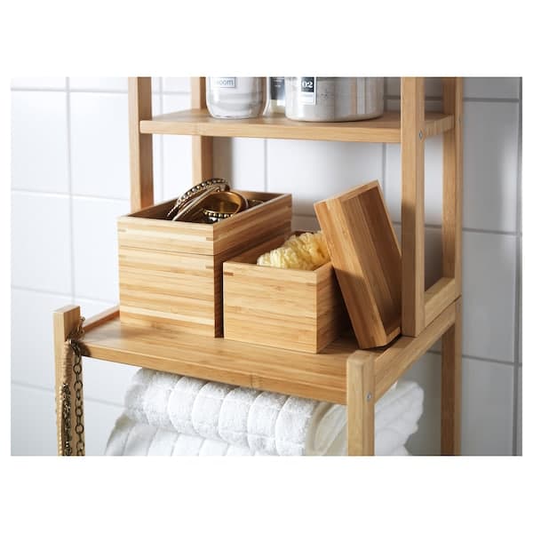 Ikea DRAGAN - 4-piece bathroom set, bamboo