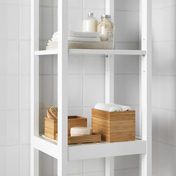 DRAGAN - 4-piece bathroom set, bamboo - Premium Storage & Organization from Ikea - Just €22.99! Shop now at Maltashopper.com