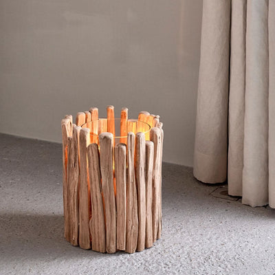 DRIFTWOOD Partylight natural H 33 cm - Ø 30 cm - Premium Tea light holders from Casa - Just €59.99! Shop now at Maltashopper.com