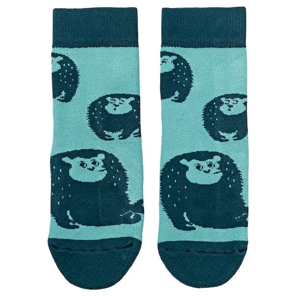 DRÖMVÄRLD Non-slip socks, 2 pairs - blue L , - best price from Maltashopper.com 20491648