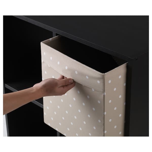 DRÖNA Container - beige/a pois 33x38x33 cm , 33x38x33 cm - best price from Maltashopper.com 90399217