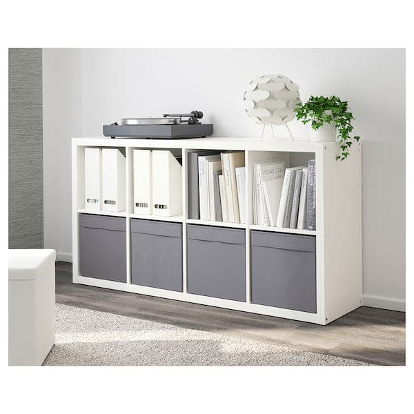 DRÖNA - Box, dark grey, 33x38x33 cm - best price from Maltashopper.com 10443974