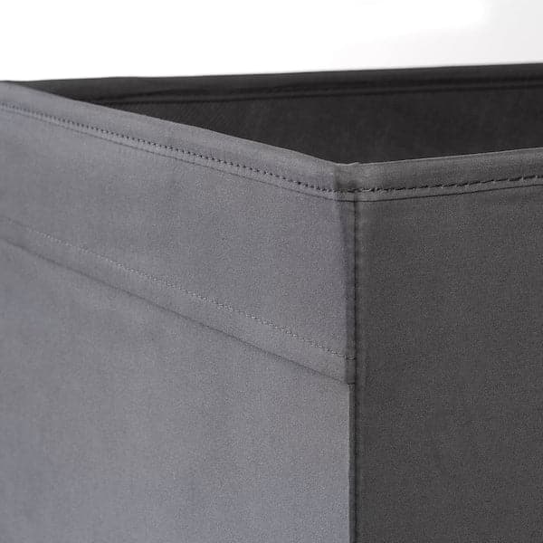 DRÖNA - Box, dark grey, 33x38x33 cm - best price from Maltashopper.com 10443974