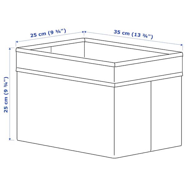 DRÖNA Container - black 25x35x25 cm - Premium Household Storage Containers from Ikea - Just €5.99! Shop now at Maltashopper.com