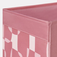 DRÖNA - Box, pink/white, 33x38x33 cm - best price from Maltashopper.com 20566648