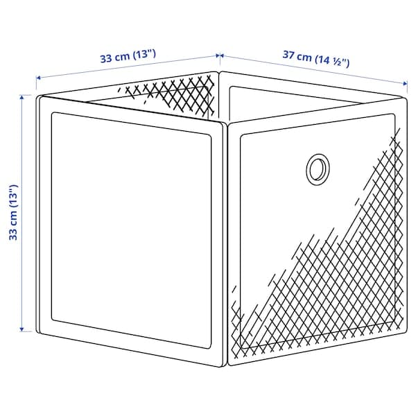 DRÖNJÖNS - Storage box, white, 33x37x33 cm - best price from Maltashopper.com 70515500