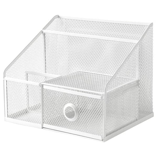 DRÖNJÖNS desk organiser, white, 25x20 cm