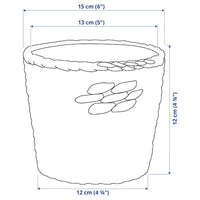 DRUVFLÄDER - Plant pot, water hyacinth/grey, 12 cm - best price from Maltashopper.com 80241816