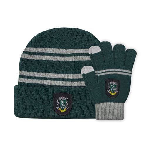 Harry Potter - Kids Tactile Gloves and Slytherin Cap Set