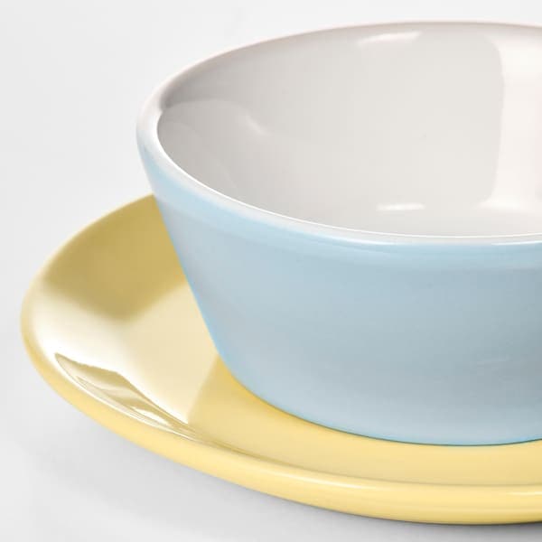 DUKTIG - 8-piece plate/bowl playset, mixed colours - best price from Maltashopper.com 60490251