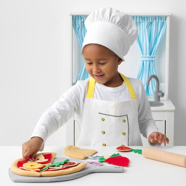 DUKTIG - 24-piece pizza set, pizza/multicolour - best price from Maltashopper.com 10423594