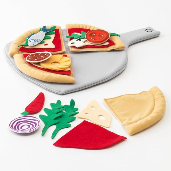 DUKTIG - 24-piece pizza set, pizza/multicolour - best price from Maltashopper.com 10423594