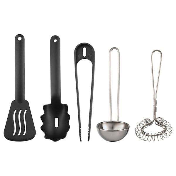 DUKTIG - 5-piece toy kitchen utensil set, multicolour - best price from Maltashopper.com 80130168
