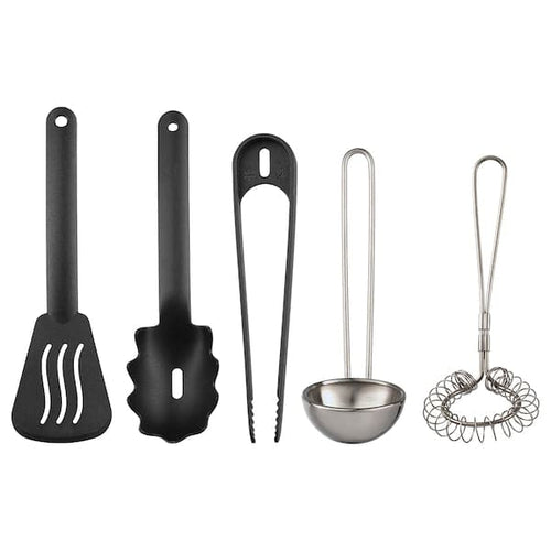 DUKTIG - 5-piece toy kitchen utensil set, multicolour