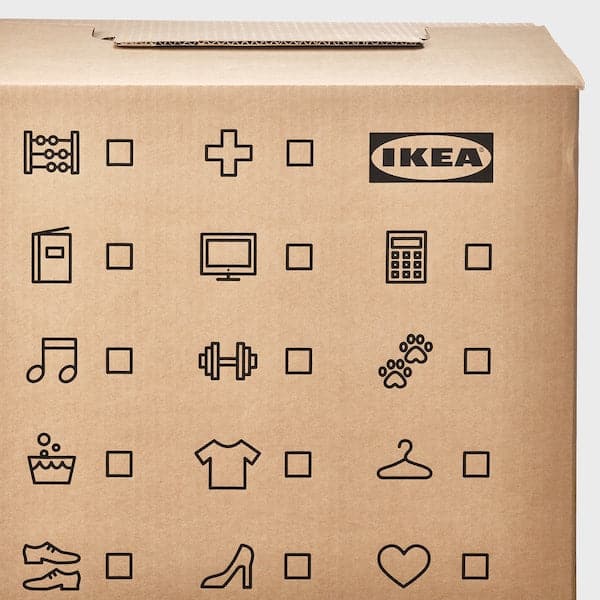 DUNDERGUBBE - Moving box, brown, 50x31x40 cm - best price from Maltashopper.com 10477049