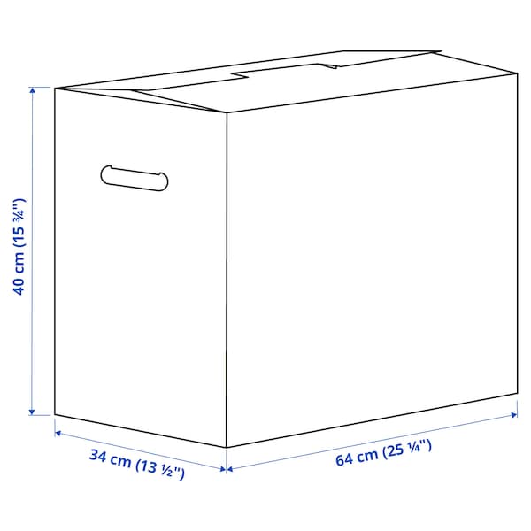 DUNDERGUBBE - Moving box, brown, 64x34x40 cm/80 l - best price from Maltashopper.com 40534562