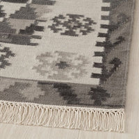 DVÄRGVETEN - Carpet, black/white, , 170x240 cm - best price from Maltashopper.com 20570754