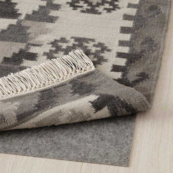 Ikea DVÄRGVETEN - Carpet, black/white, , 170x240 cm