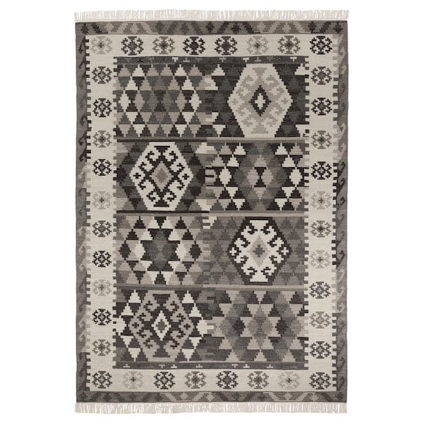 DVÄRGVETEN - Carpet, black/white, , 170x240 cm - best price from Maltashopper.com 20570754