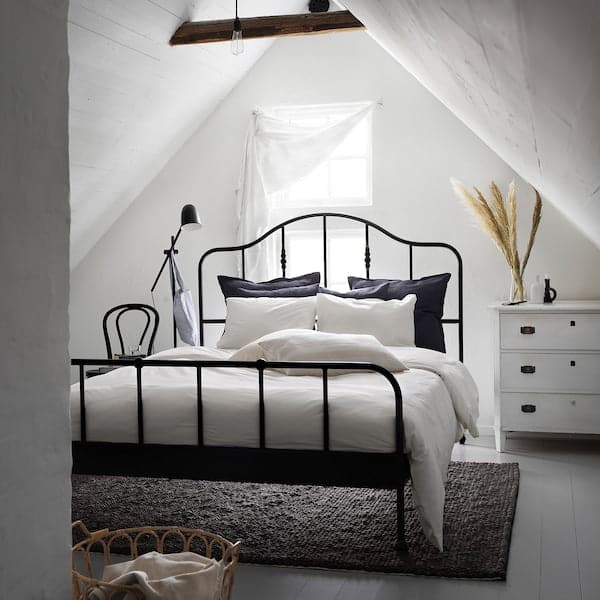DVALA - Duvet cover and 2 pillowcases, white