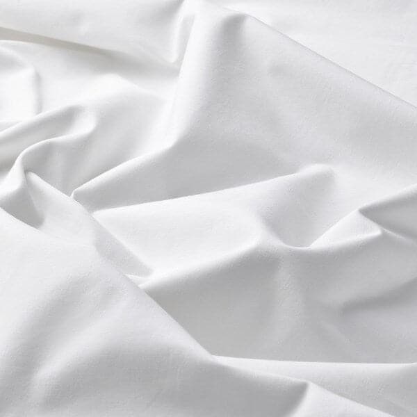 DVALA - Duvet cover and 2 pillowcases, white, 240x220/50x80 cm - best price from Maltashopper.com 90377965