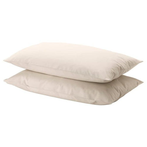 DVALA - Pillowcase, beige, 50x80 cm