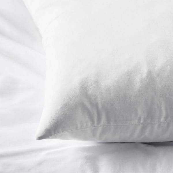 Ikea DVALA - Pillowcase, white, 50x80 cm