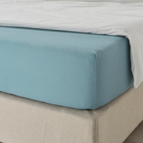 DVALA Sheet with corners - light blue 80x200 cm , - best price from Maltashopper.com 80501668