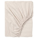 DVALA fitted sheet, beige, 90x200 cm
