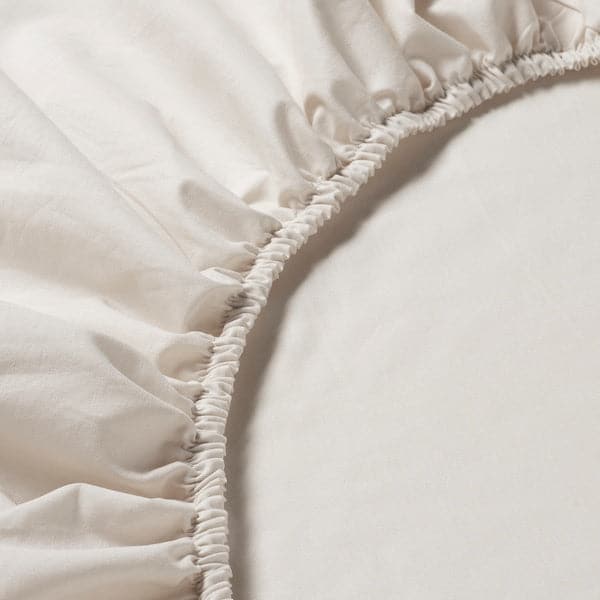 DVALA Sheet with corners - beige 140x200 cm , 140x200 cm - best price from Maltashopper.com 30357159