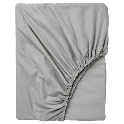 DVALA Sheet with corners - light grey 90x200 cm - best price from Maltashopper.com 50482459