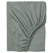 DVALA - Fitted sheet, grey-green, 90x200 cm - best price from Maltashopper.com 50549643