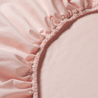 DVALA Sheet with corners - pale pink 90x200 cm , 90x200 cm - best price from Maltashopper.com 40349404