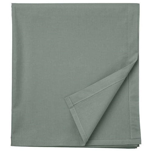 DVALA - Sheet, grey-green, 240x260 cm