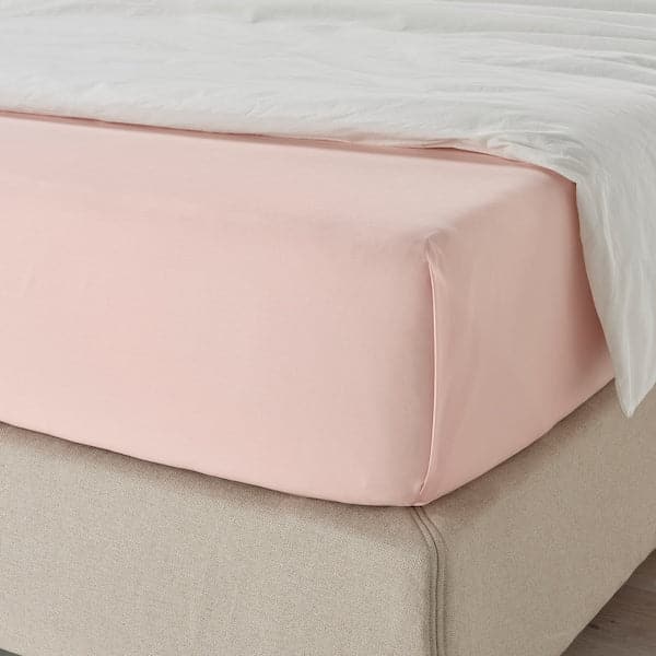 DVALA Sheet - pale pink 240x260 cm , 240x260 cm - best price from Maltashopper.com 50356601