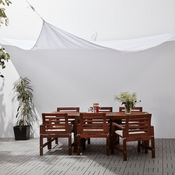 DYNING - Canopy, wedge-shaped/white