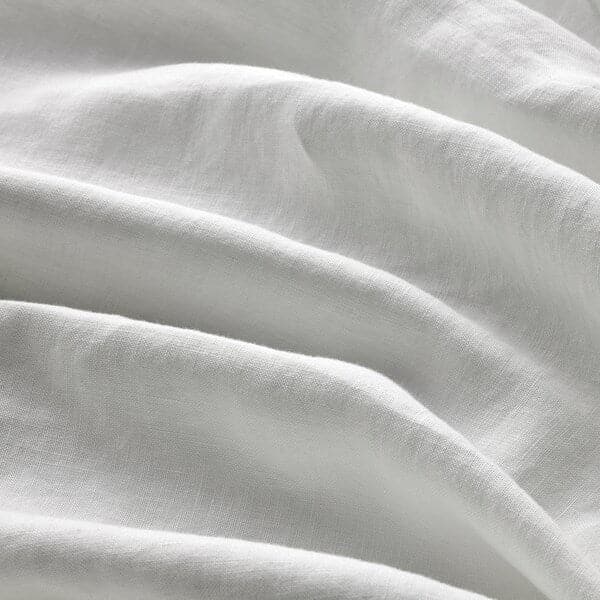 DYTÅG - Duvet cover and 2 pillowcases, white, 240x220/50x80 cm - best price from Maltashopper.com 20518756