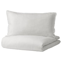 DYTÅG - Duvet cover and pillowcase, white, 150x200/50x80 cm - best price from Maltashopper.com 90518767
