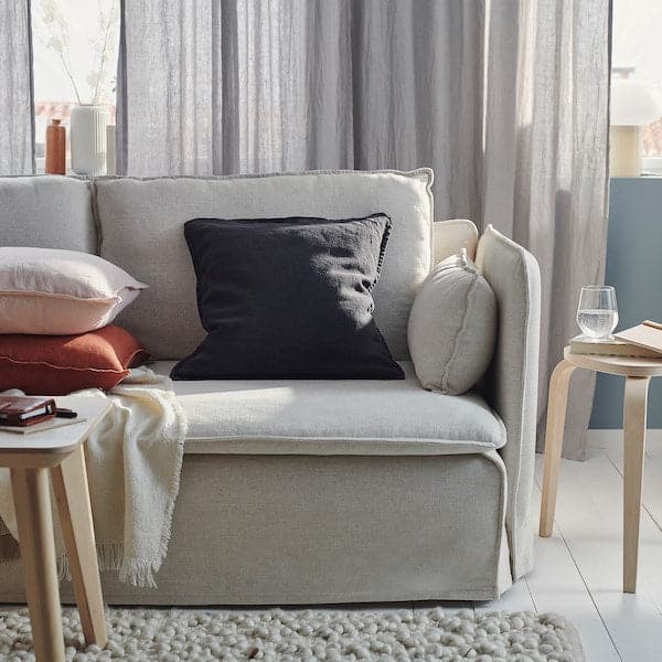 DYTÅG - Cushion cover, black, 50x50 cm - best price from Maltashopper.com 80517037