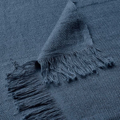 DYTÅG - Throw, dark blue, 130x170 cm - best price from Maltashopper.com 90554152