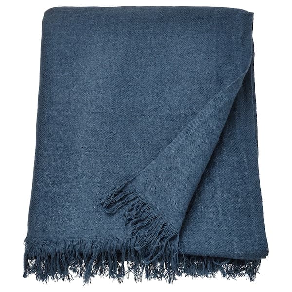 Ikea DYTÅG - Throw, dark blue, 130x170 cm